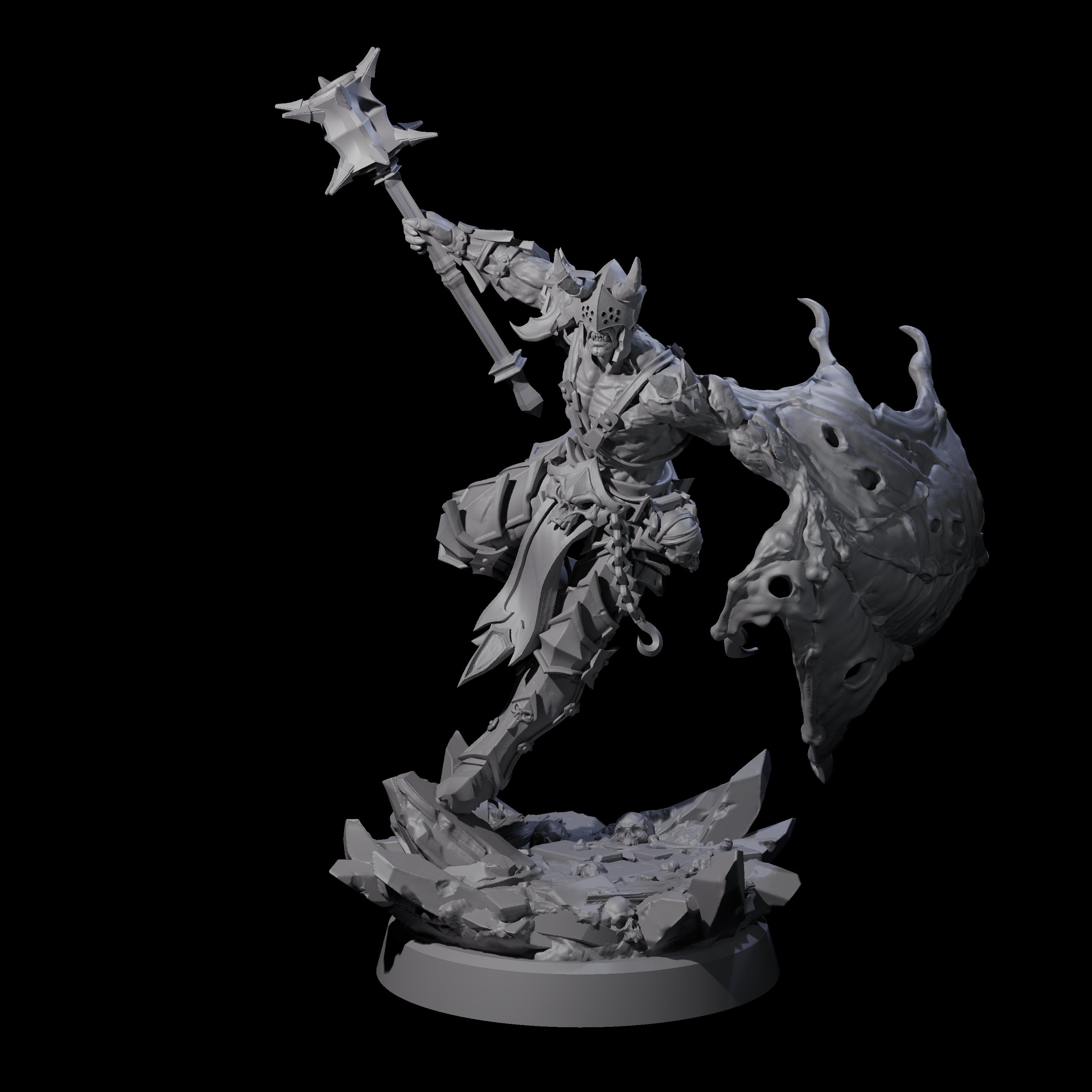 Unholy Half Winged Cambion B Miniature for Dungeons and Dragons, Pathfinder or other TTRPGs