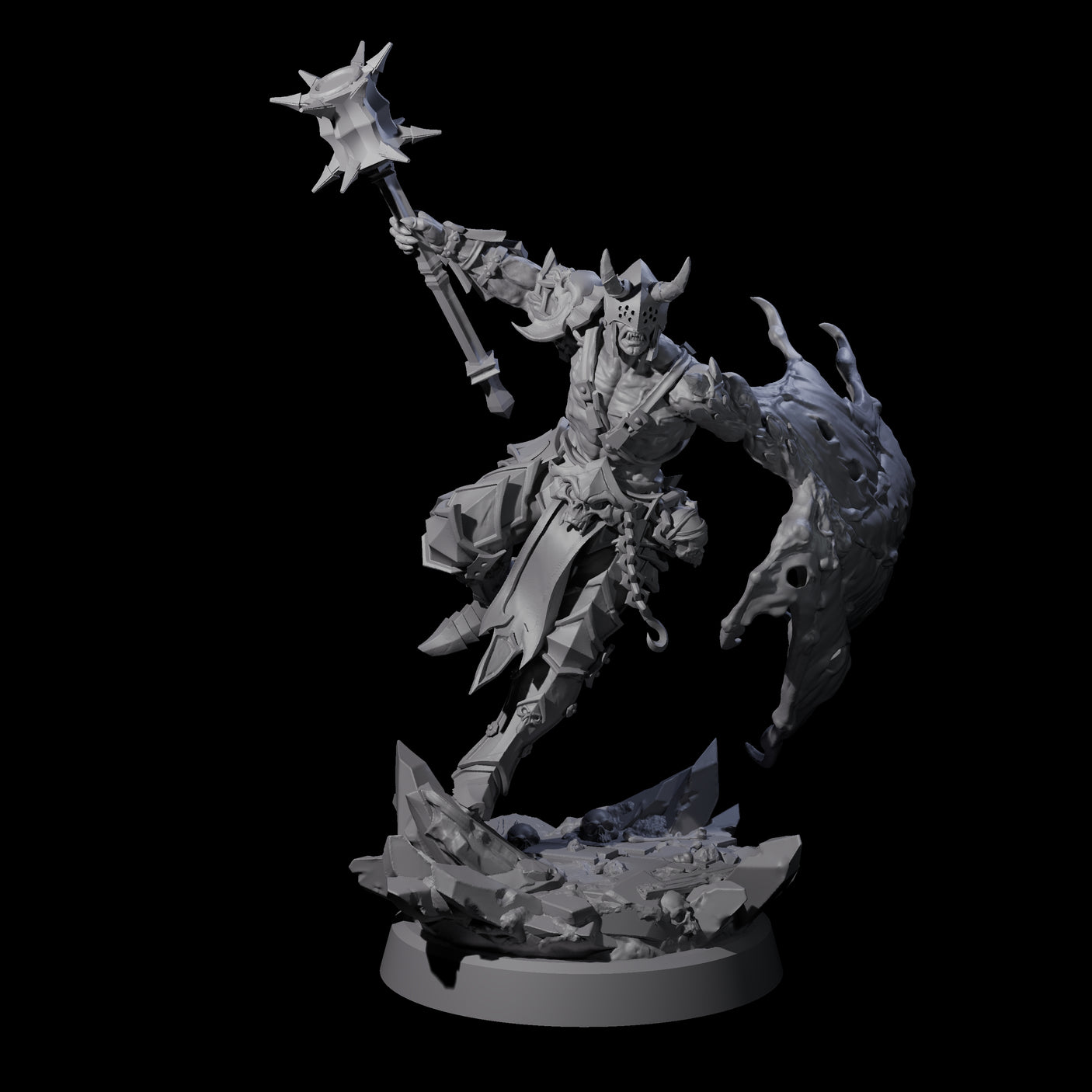 Unholy Half Winged Cambion B Miniature for Dungeons and Dragons, Pathfinder or other TTRPGs