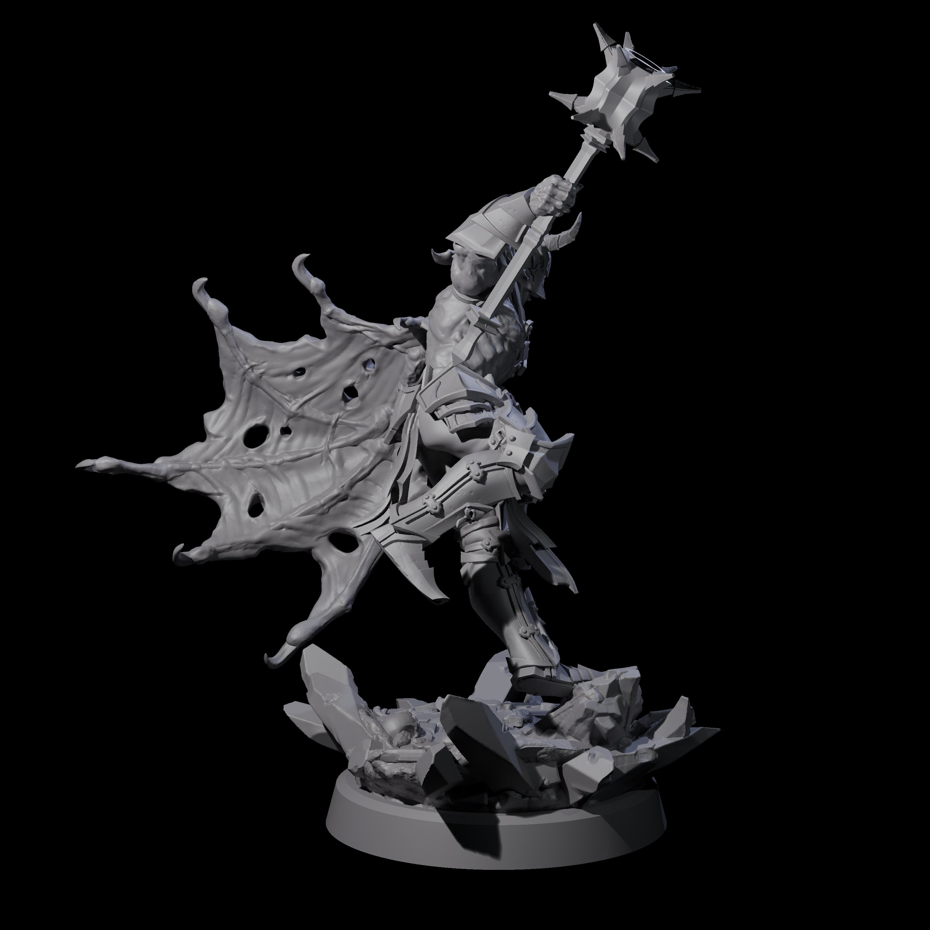 Unholy Half Winged Cambion B Miniature for Dungeons and Dragons, Pathfinder or other TTRPGs