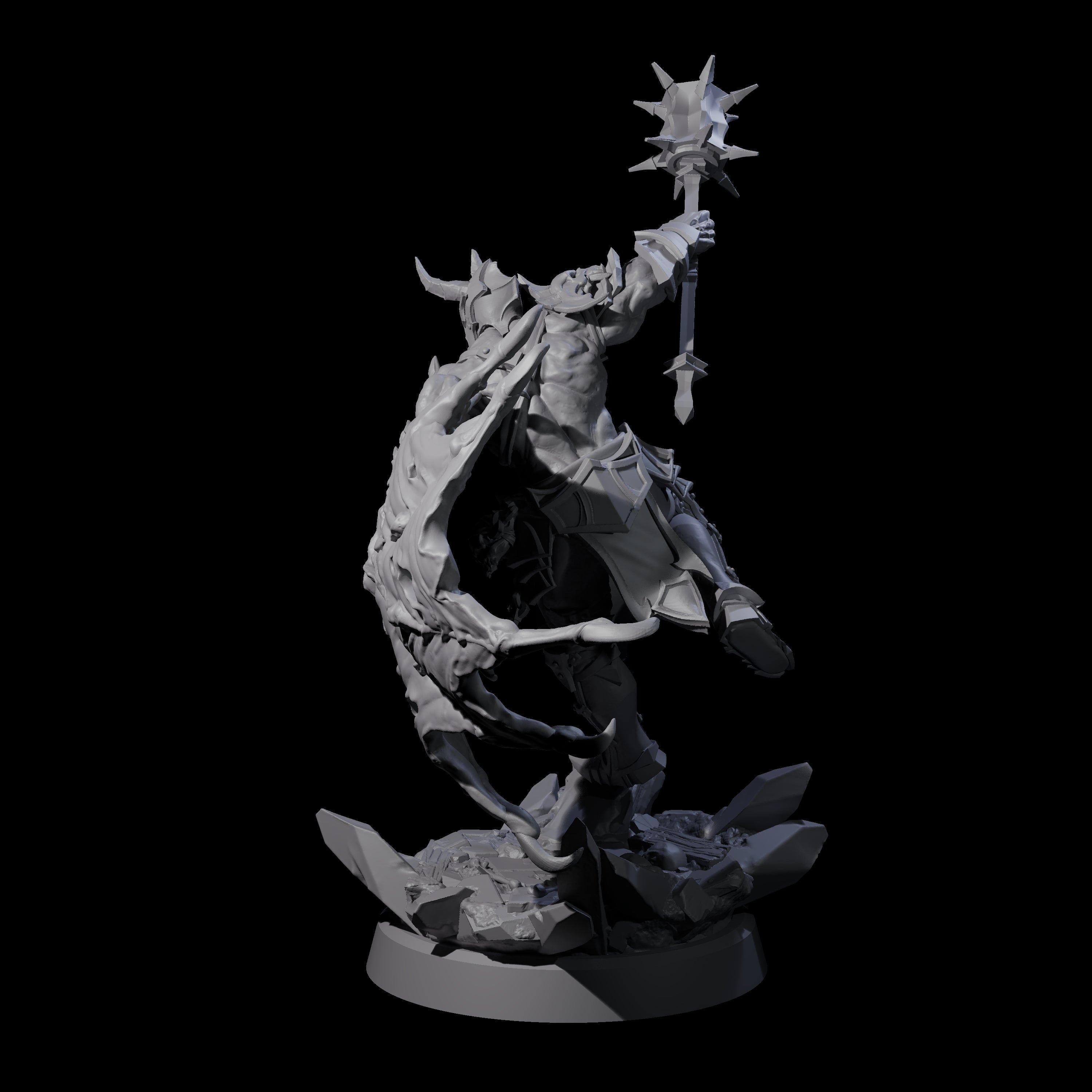 Unholy Half Winged Cambion B Miniature for Dungeons and Dragons, Pathfinder or other TTRPGs