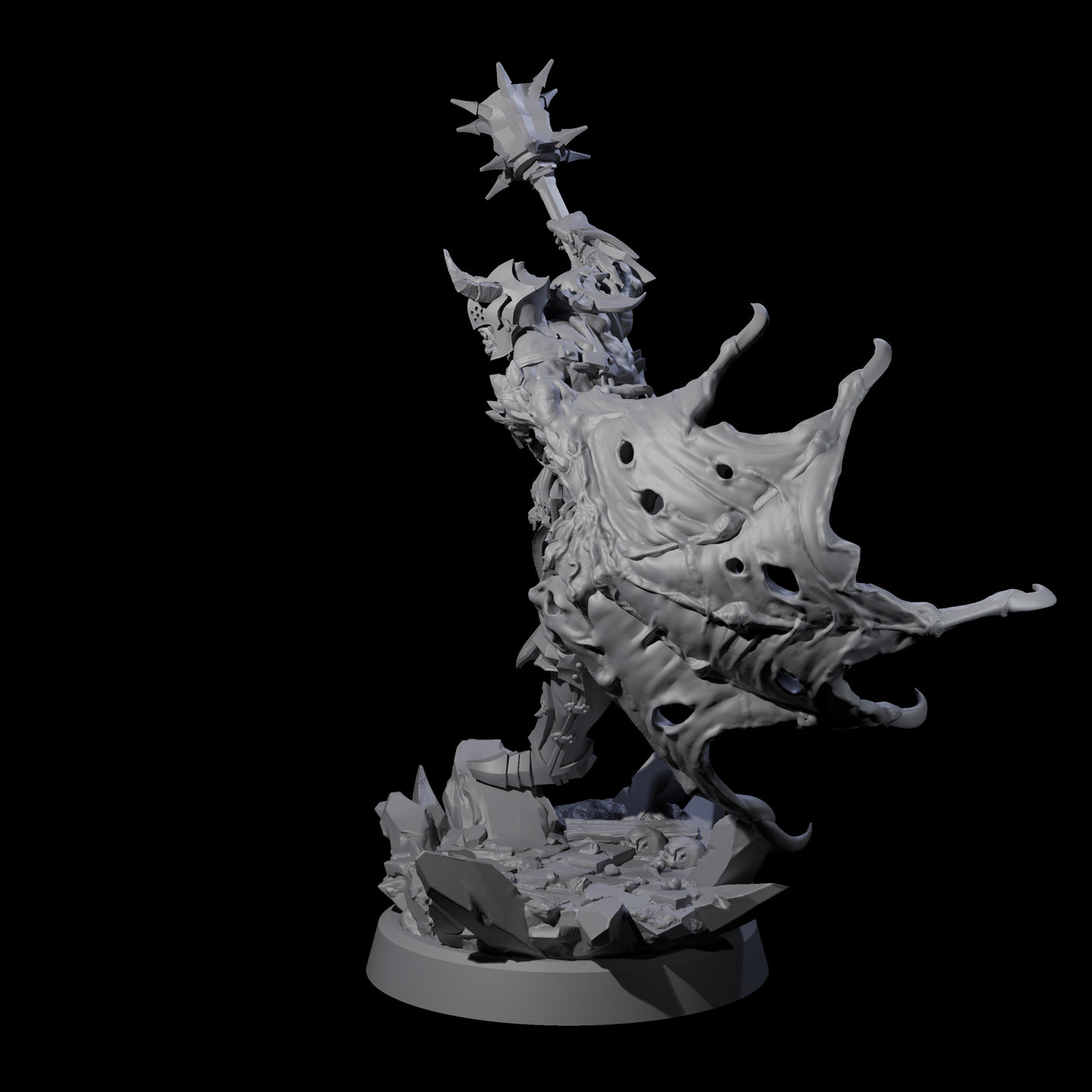 Unholy Half Winged Cambion B Miniature for Dungeons and Dragons, Pathfinder or other TTRPGs
