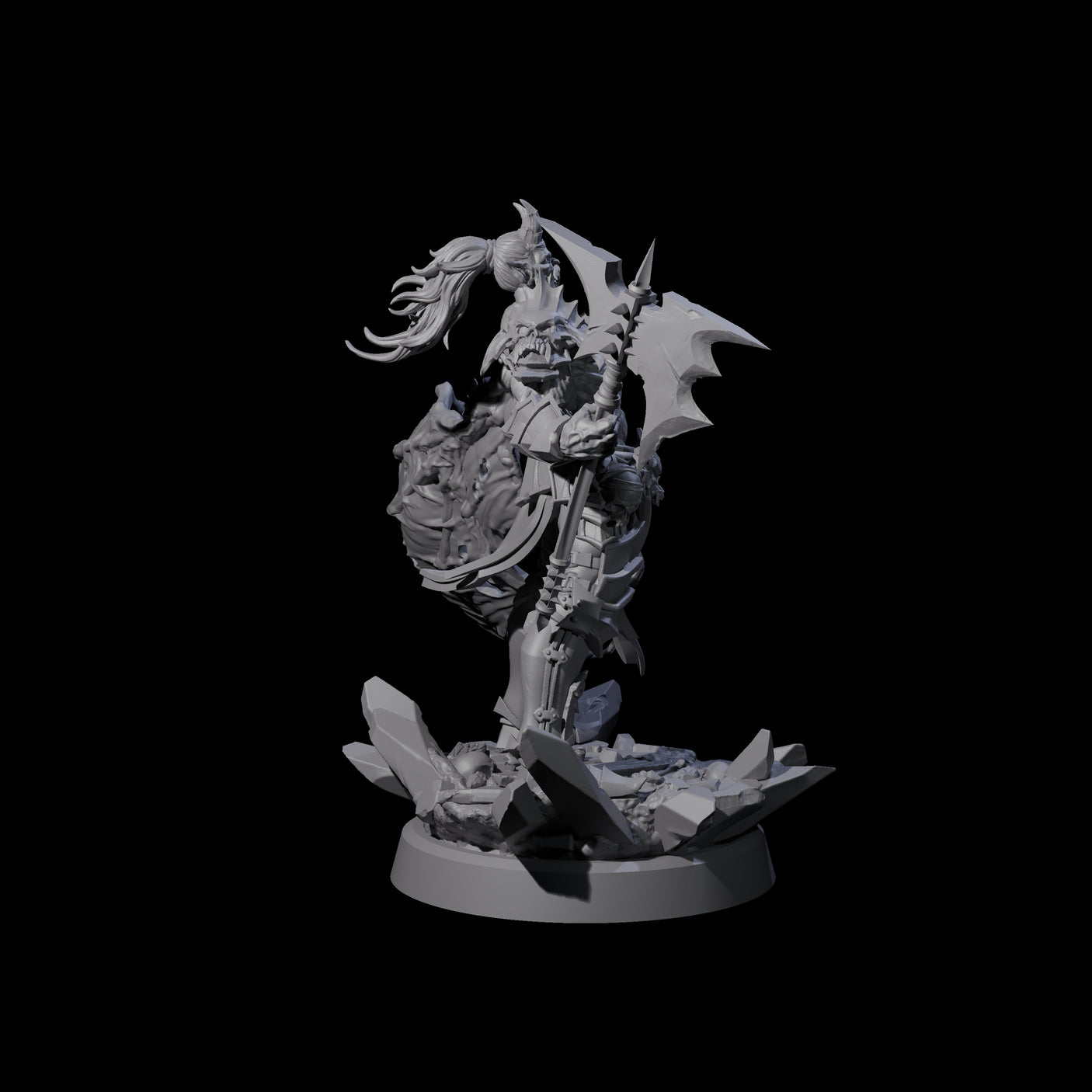 Unholy Half Winged Cambion C Miniature for Dungeons and Dragons, Pathfinder or other TTRPGs