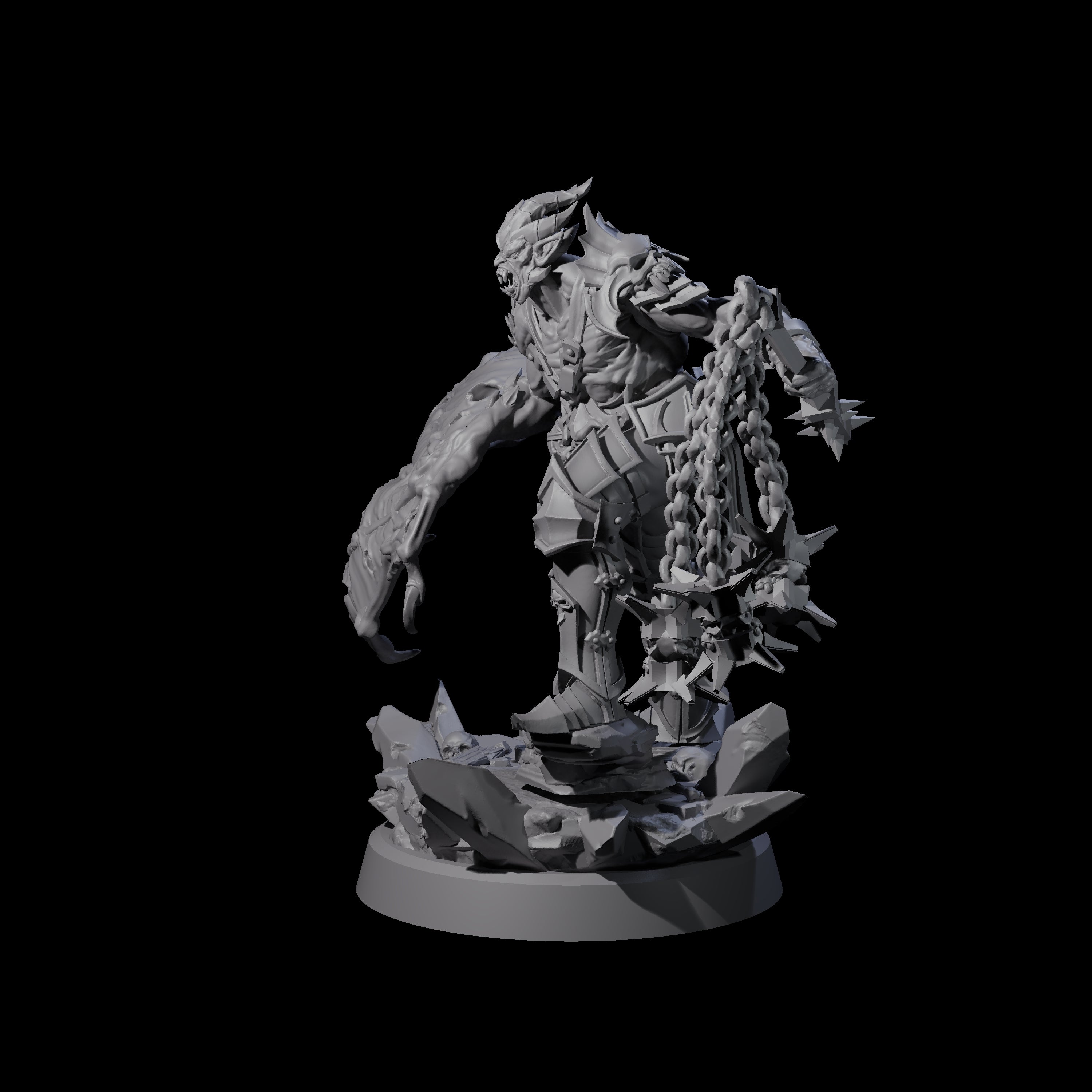 Unholy Half Winged Cambion D Miniature for Dungeons and Dragons, Pathfinder or other TTRPGs