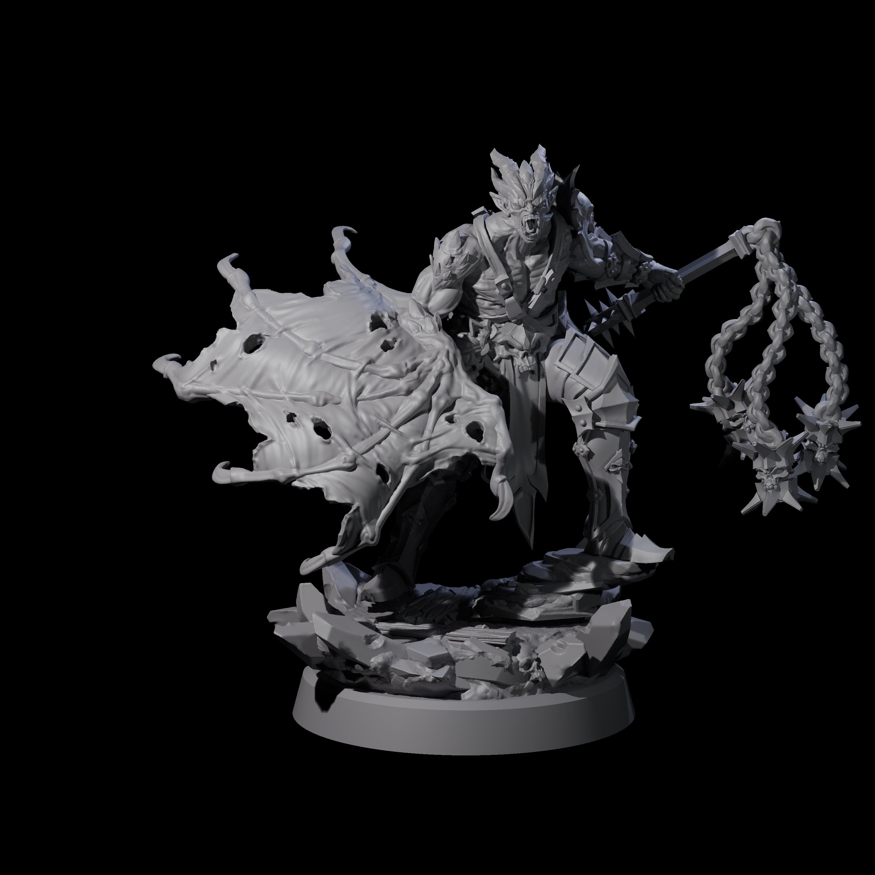 Unholy Half Winged Cambion D Miniature for Dungeons and Dragons, Pathfinder or other TTRPGs