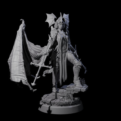Unholy Nephilim Fighter A Miniature for Dungeons and Dragons, Pathfinder or other TTRPGs