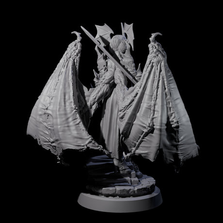 Unholy Nephilim Fighter A Miniature for Dungeons and Dragons, Pathfinder or other TTRPGs