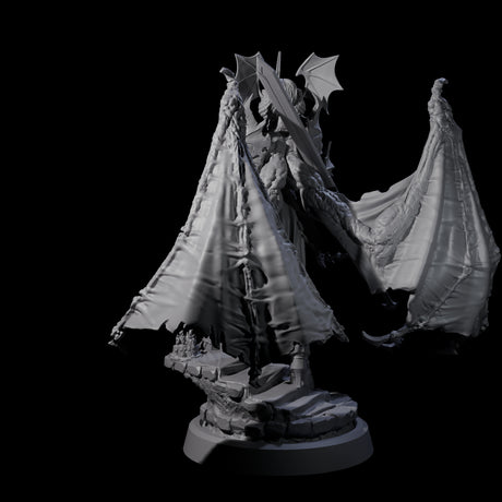 Unholy Nephilim Fighter A Miniature for Dungeons and Dragons, Pathfinder or other TTRPGs