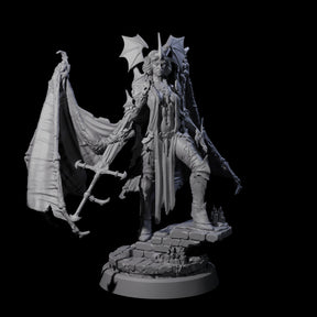 Unholy Nephilim Fighter A Miniature for Dungeons and Dragons, Pathfinder or other TTRPGs