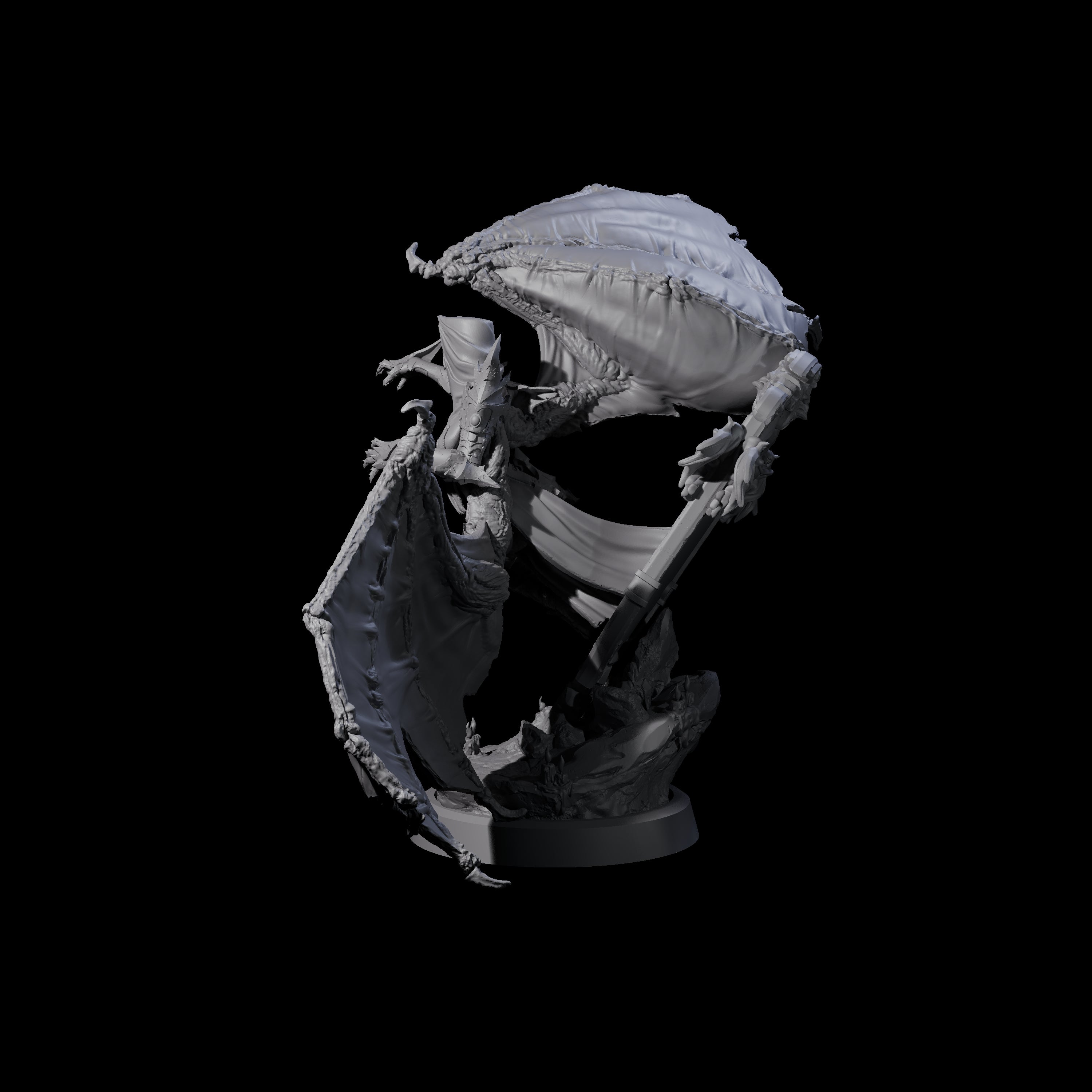 Unholy Nephilim Fighter B Miniature for Dungeons and Dragons, Pathfinder or other TTRPGs