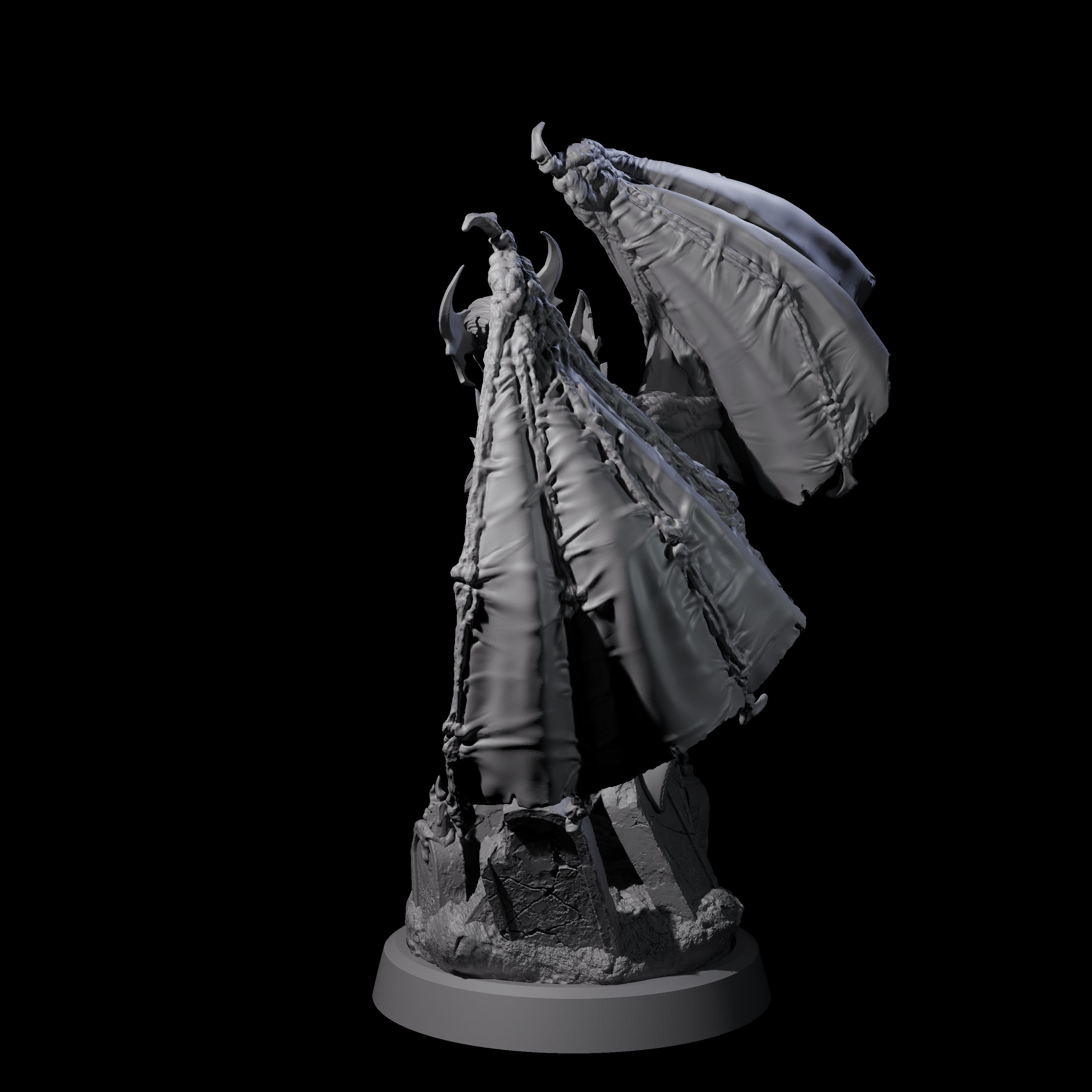 Unholy Nephilim Fighter C Miniature for Dungeons and Dragons, Pathfinder or other TTRPGs