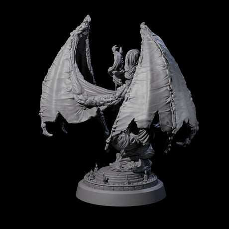 Unholy Nephilim Fighter D Miniature for Dungeons and Dragons, Pathfinder or other TTRPGs