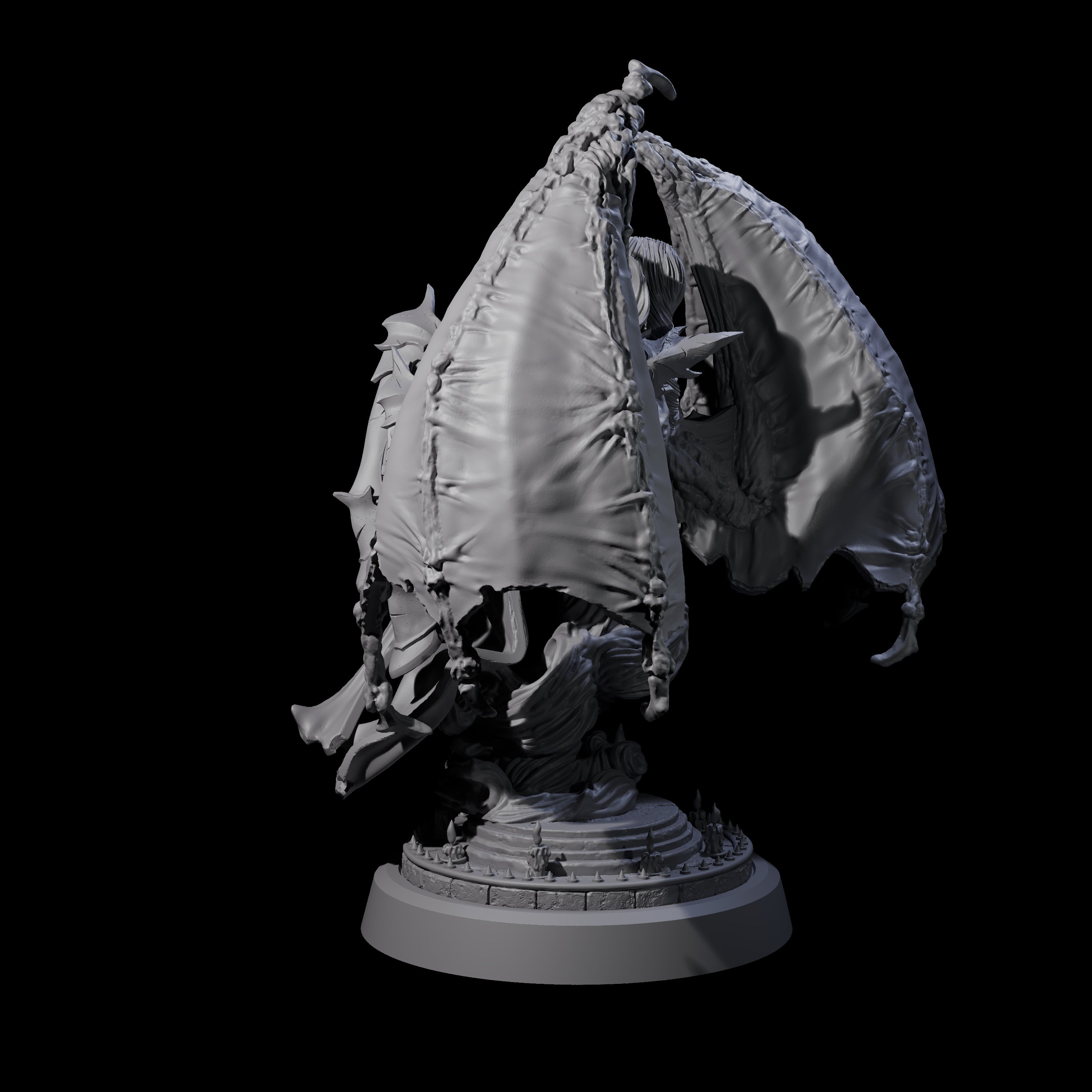 Unholy Nephilim Fighter D Miniature for Dungeons and Dragons, Pathfinder or other TTRPGs