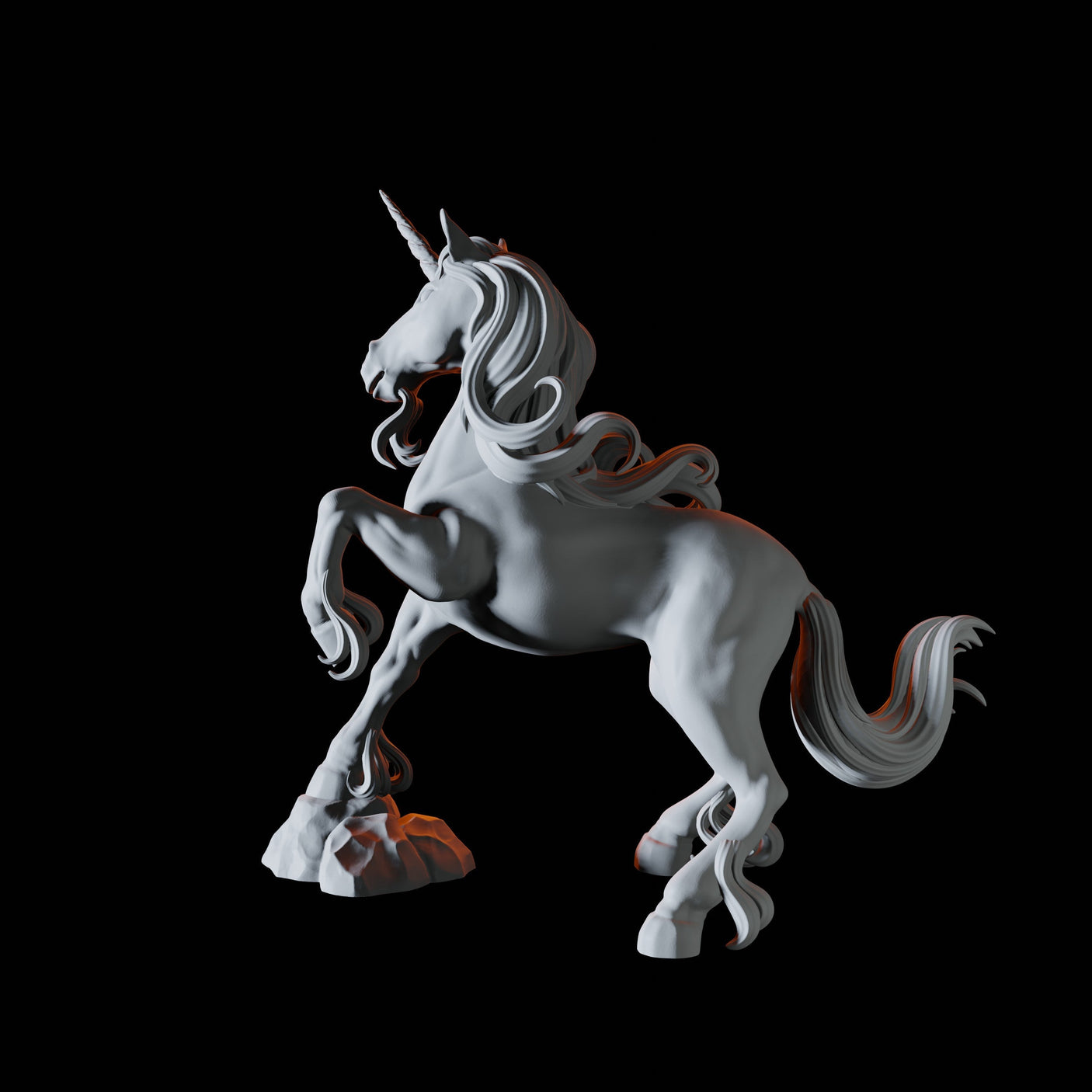 Unicorn Miniature for Dungeons and Dragons, Pathfinder or other TTRPGs