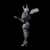 Unimpressived Tiefling Warrior Miniature for Dungeons and Dragons, Pathfinder or other TTRPGs