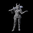 Unimpressived Tiefling Warrior Miniature for Dungeons and Dragons, Pathfinder or other TTRPGs