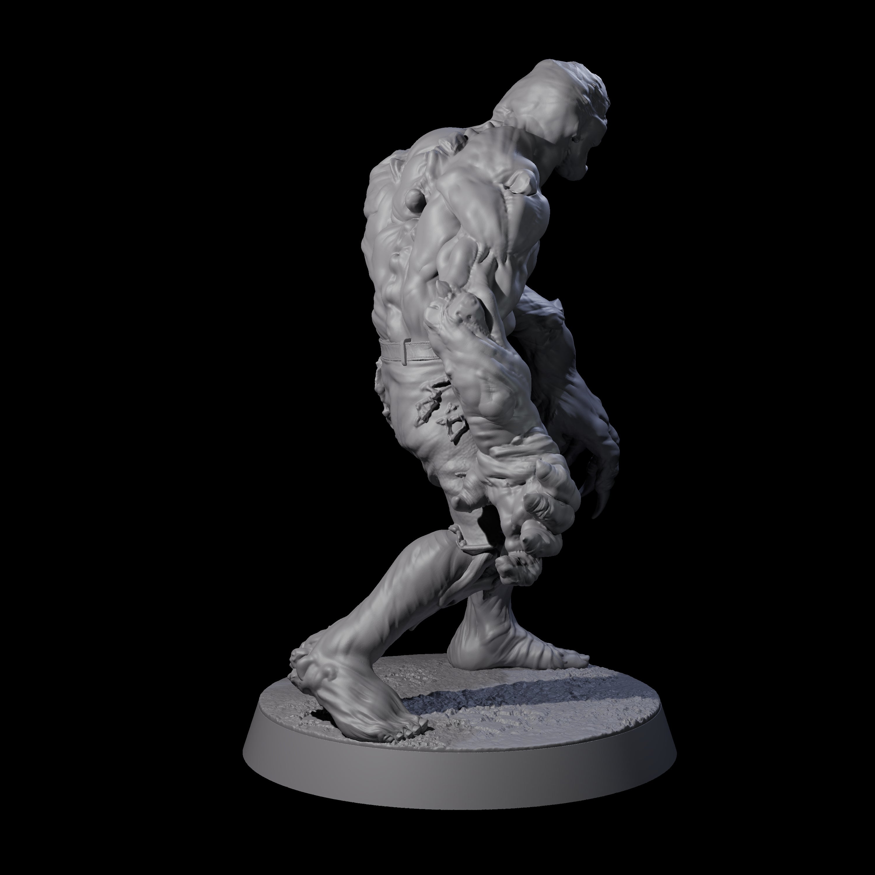 Unlucky Flesh Warped Victim A Miniature for Dungeons and Dragons, Pathfinder or other TTRPGs
