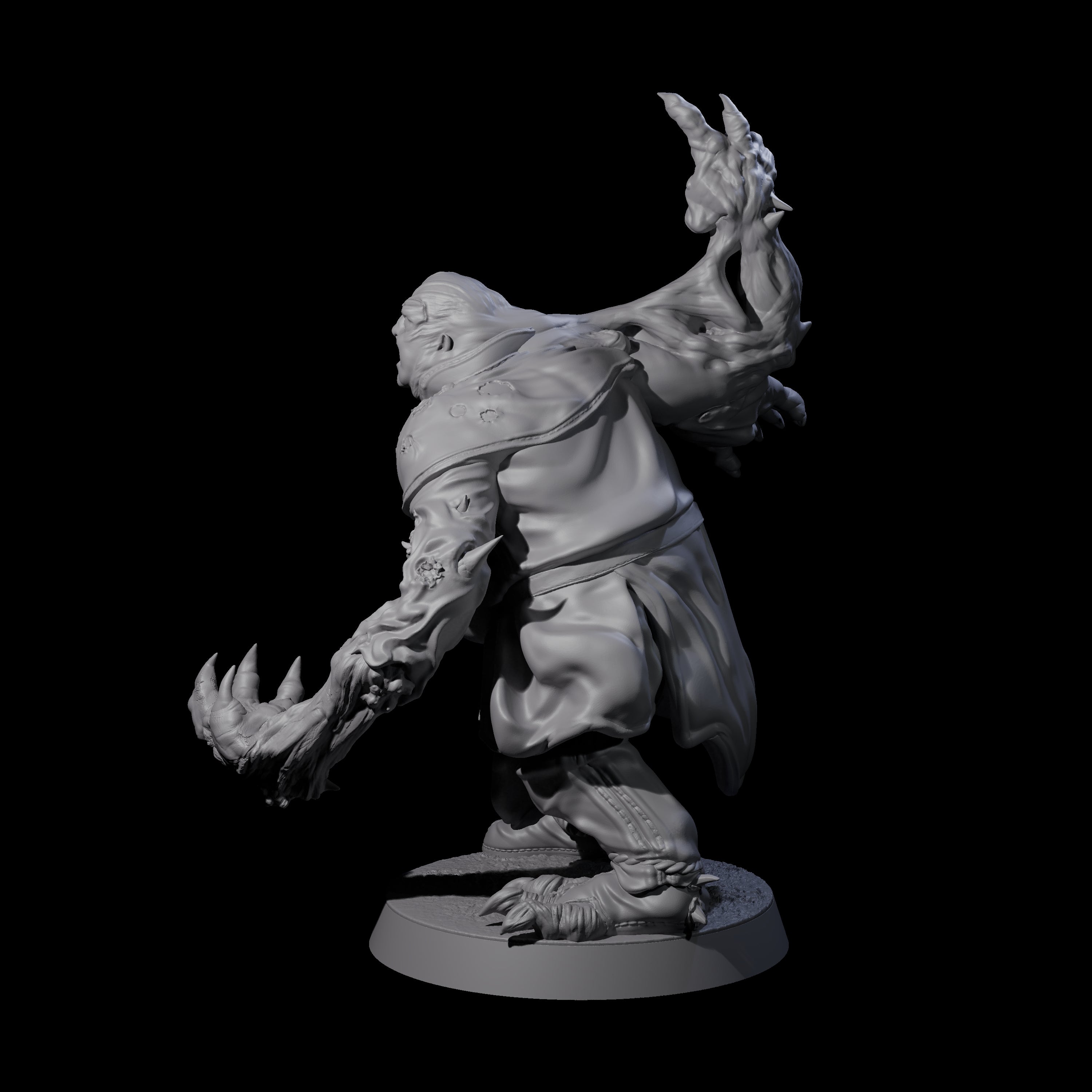 Unlucky Flesh Warped Victim B Miniature for Dungeons and Dragons, Pathfinder or other TTRPGs