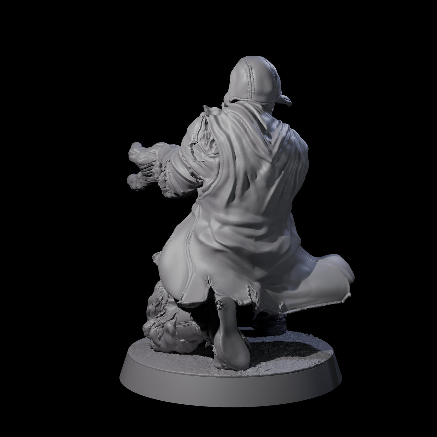 Unlucky Flesh Warped Victim C Miniature for Dungeons and Dragons, Pathfinder or other TTRPGs