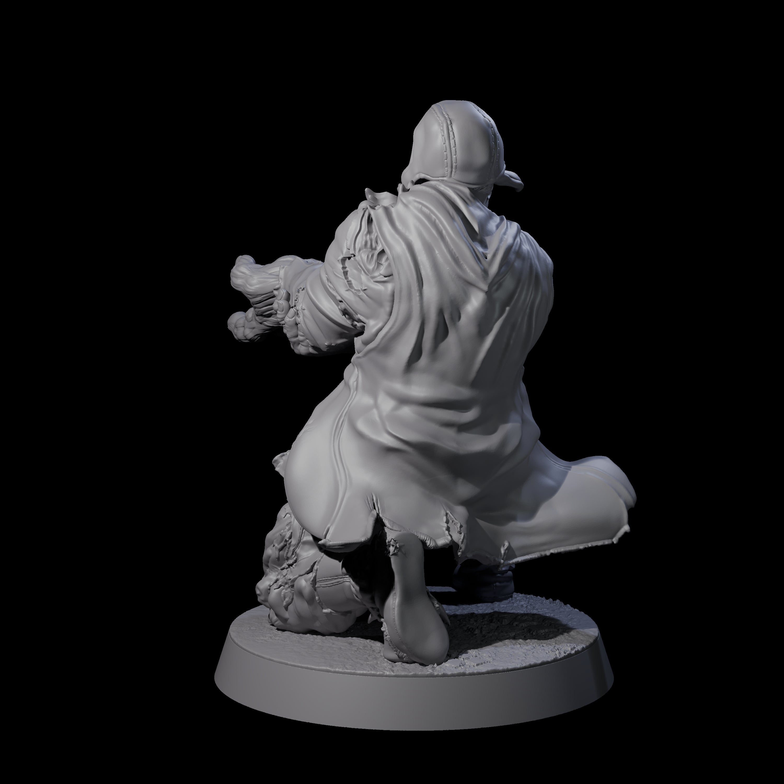 Unlucky Flesh Warped Victim C Miniature for Dungeons and Dragons, Pathfinder or other TTRPGs