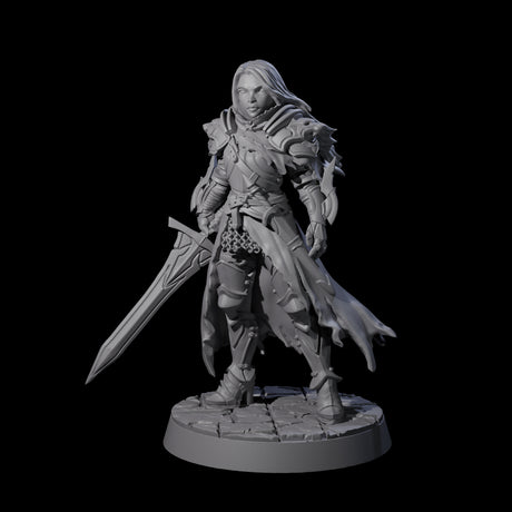 Unstoppable Armoured Fighter Miniature for Dungeons and Dragons, Pathfinder or other TTRPGs
