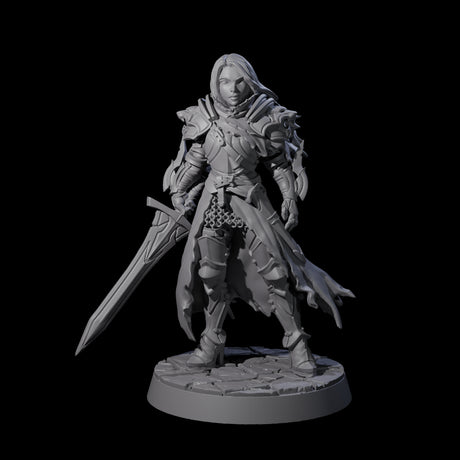 Unstoppable Armoured Fighter Miniature for Dungeons and Dragons, Pathfinder or other TTRPGs