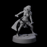 Valhya - Poised Hunter Miniature for Dungeons and Dragons, Pathfinder or other TTRPGs