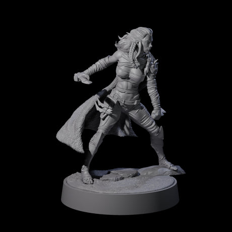 Valhya - Poised Hunter Miniature for Dungeons and Dragons, Pathfinder or other TTRPGs