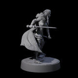 Valhya - Poised Hunter Miniature for Dungeons and Dragons, Pathfinder or other TTRPGs