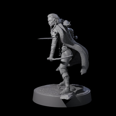 Valhya - Poised Hunter Miniature for Dungeons and Dragons, Pathfinder or other TTRPGs