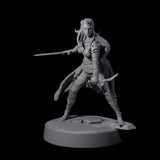 Valhya - Poised Hunter Miniature for Dungeons and Dragons, Pathfinder or other TTRPGs