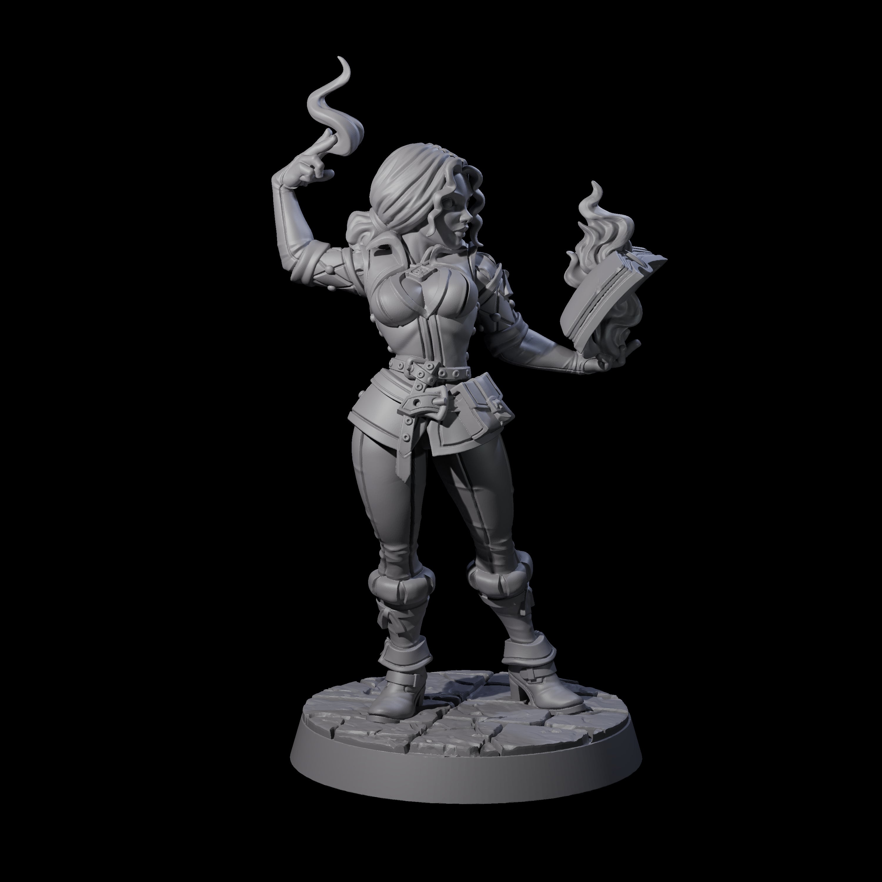 Valiant Conjurer Miniature for Dungeons and Dragons, Pathfinder or other TTRPGs