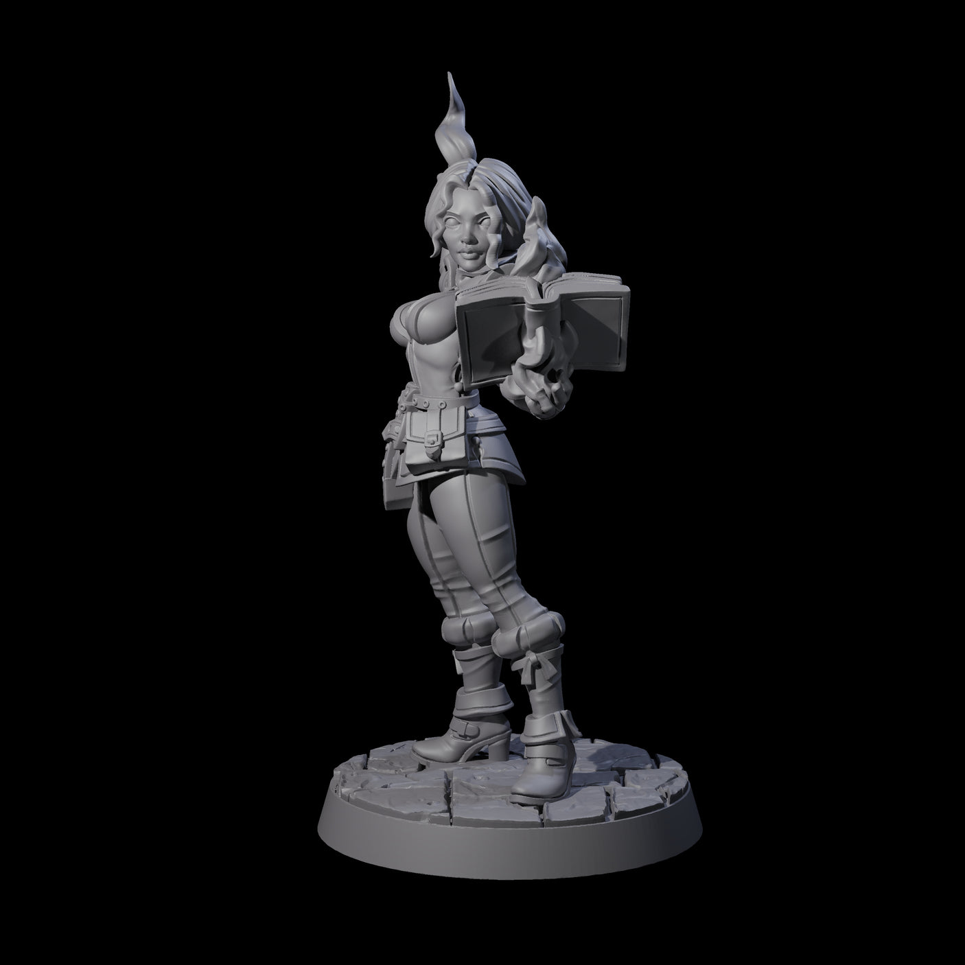 Valiant Conjurer Miniature for Dungeons and Dragons, Pathfinder or other TTRPGs