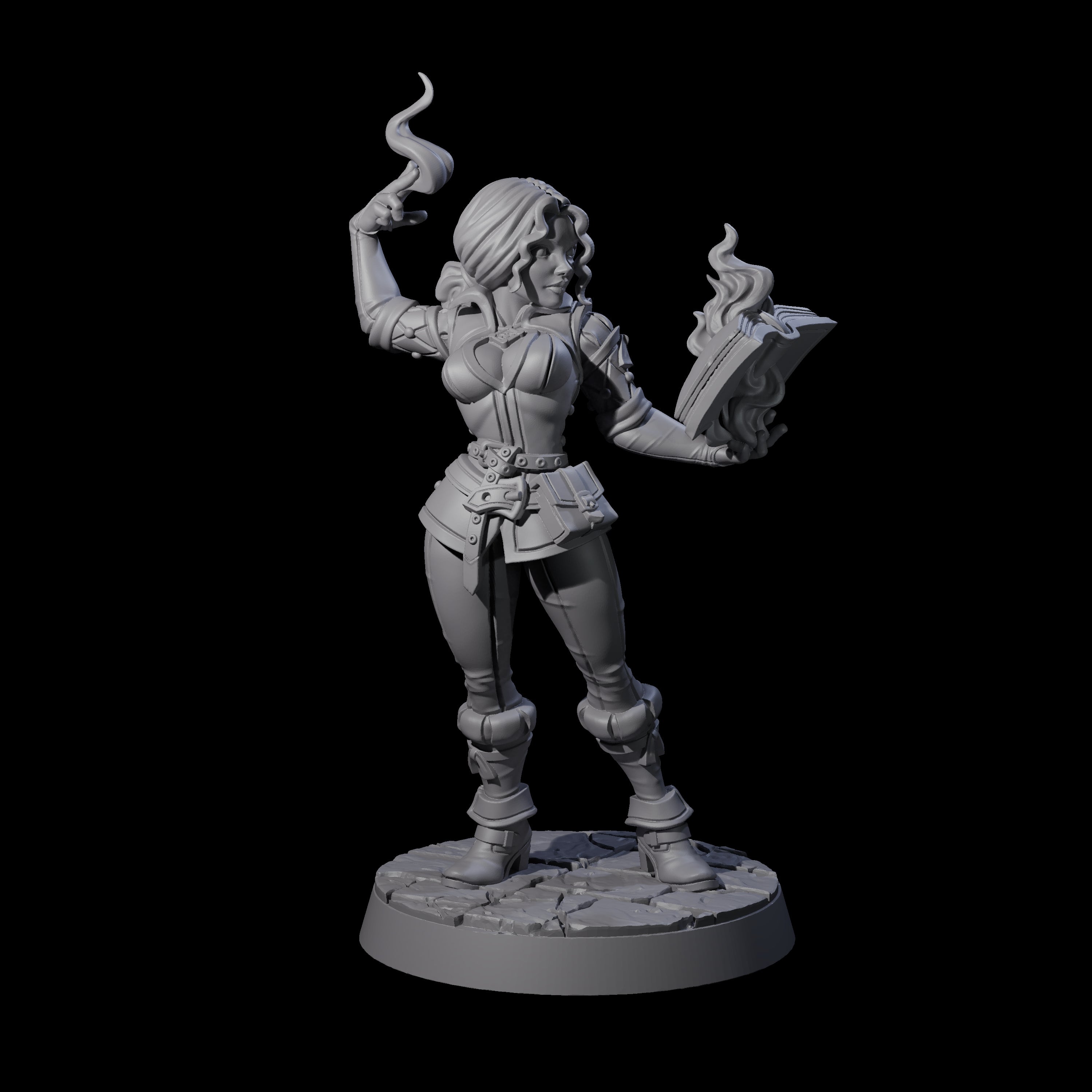Valiant Conjurer Miniature for Dungeons and Dragons, Pathfinder or other TTRPGs