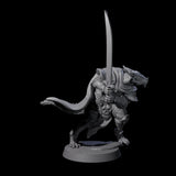 Valiant Dragonborn Crusader C Miniature for Dungeons and Dragons, Pathfinder or other TTRPGs