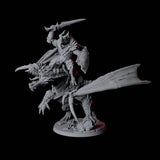 Valiant Dragonborn Warriors Riding Dragon B Miniature for Dungeons and Dragons, Pathfinder or other TTRPGs
