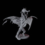 Valiant Dragonborn Warriors Riding Dragon D Miniature for Dungeons and Dragons, Pathfinder or other TTRPGs