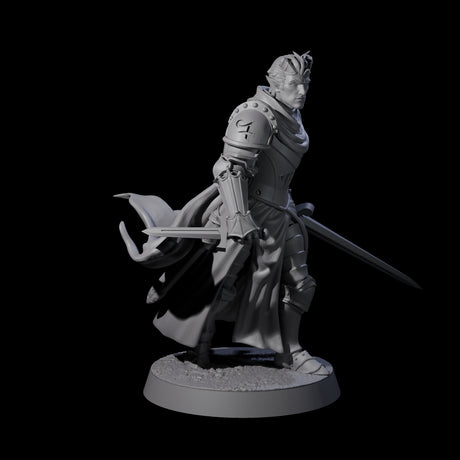 Valiant Tiefling Knight A Miniature for Dungeons and Dragons, Pathfinder or other TTRPGs