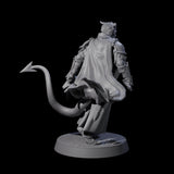 Valiant Tiefling Knight A Miniature for Dungeons and Dragons, Pathfinder or other TTRPGs