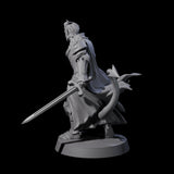 Valiant Tiefling Knight A Miniature for Dungeons and Dragons, Pathfinder or other TTRPGs