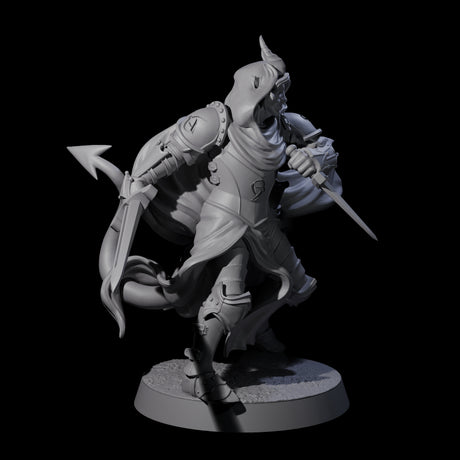 Valiant Tiefling Knight B Miniature for Dungeons and Dragons, Pathfinder or other TTRPGs
