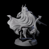 Valiant Tiefling Knight B Miniature for Dungeons and Dragons, Pathfinder or other TTRPGs