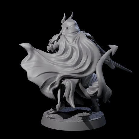 Valiant Tiefling Knight B Miniature for Dungeons and Dragons, Pathfinder or other TTRPGs