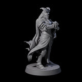 Valiant Tiefling Knight C Miniature for Dungeons and Dragons, Pathfinder or other TTRPGs