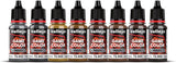 Vallejo Acrylic Paint 8 Metallic Colours Collection Miniature for Dungeons and Dragons, Pathfinder or other TTRPGs