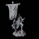 Valorous Fighter Miniature for Dungeons and Dragons, Pathfinder or other TTRPGs