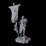 Valorous Fighter Miniature for Dungeons and Dragons, Pathfinder or other TTRPGs