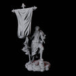 Valorous Fighter Miniature for Dungeons and Dragons, Pathfinder or other TTRPGs