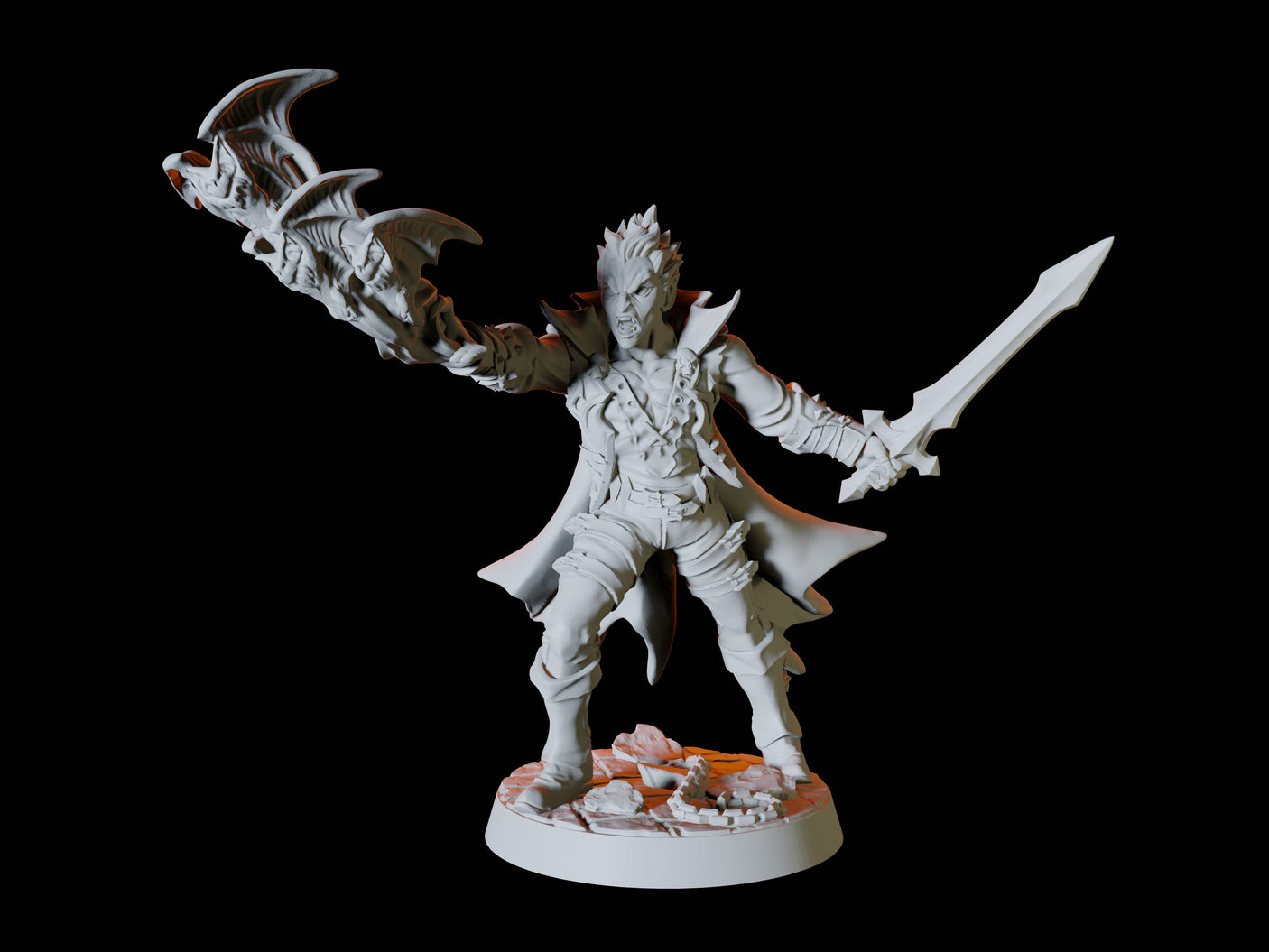 Vampire Army - Six Soldiers Miniature for Dungeons and Dragons, Pathfinder or other TTRPGs