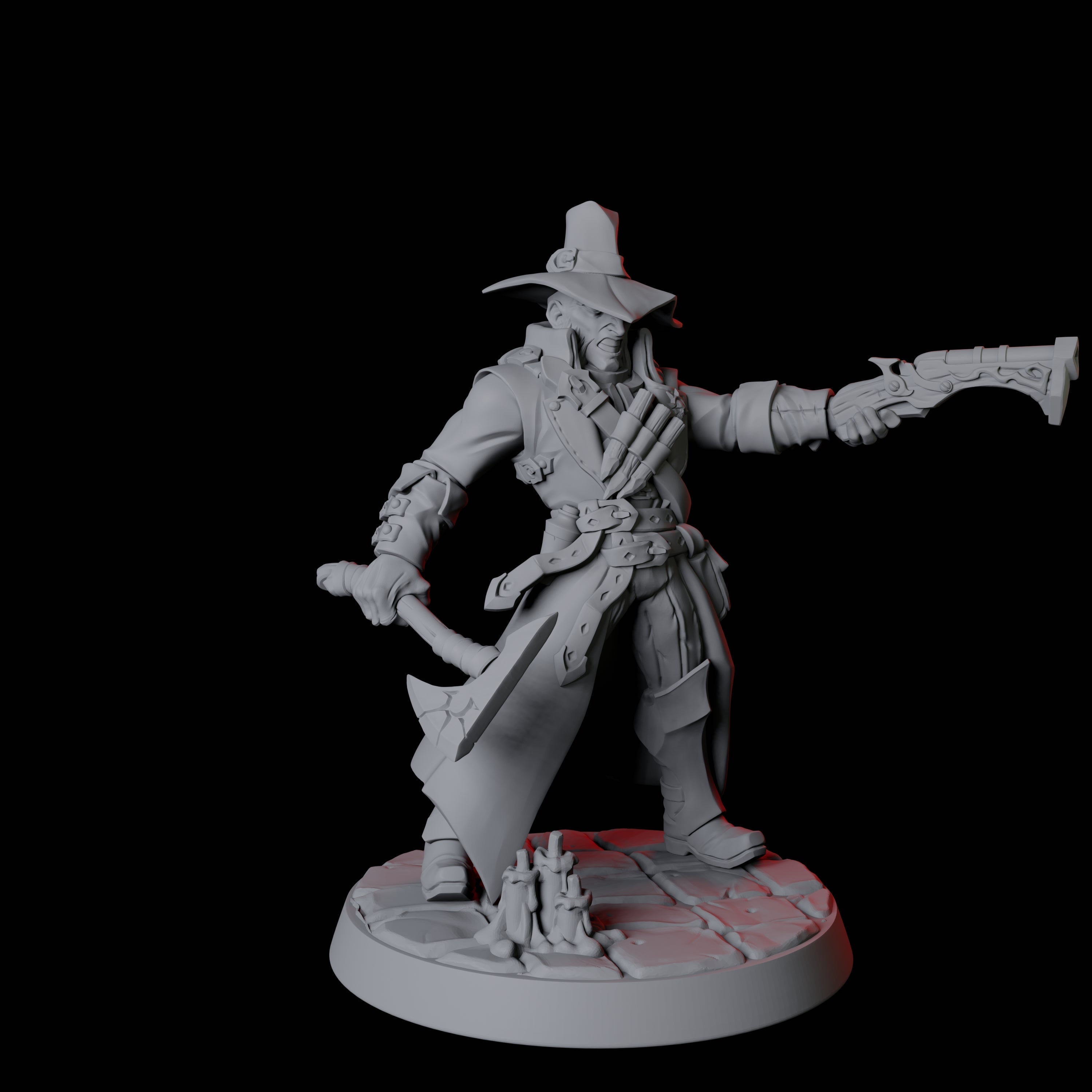 Vampire Hunter B Miniature for Dungeons and Dragons, Pathfinder or other TTRPGs