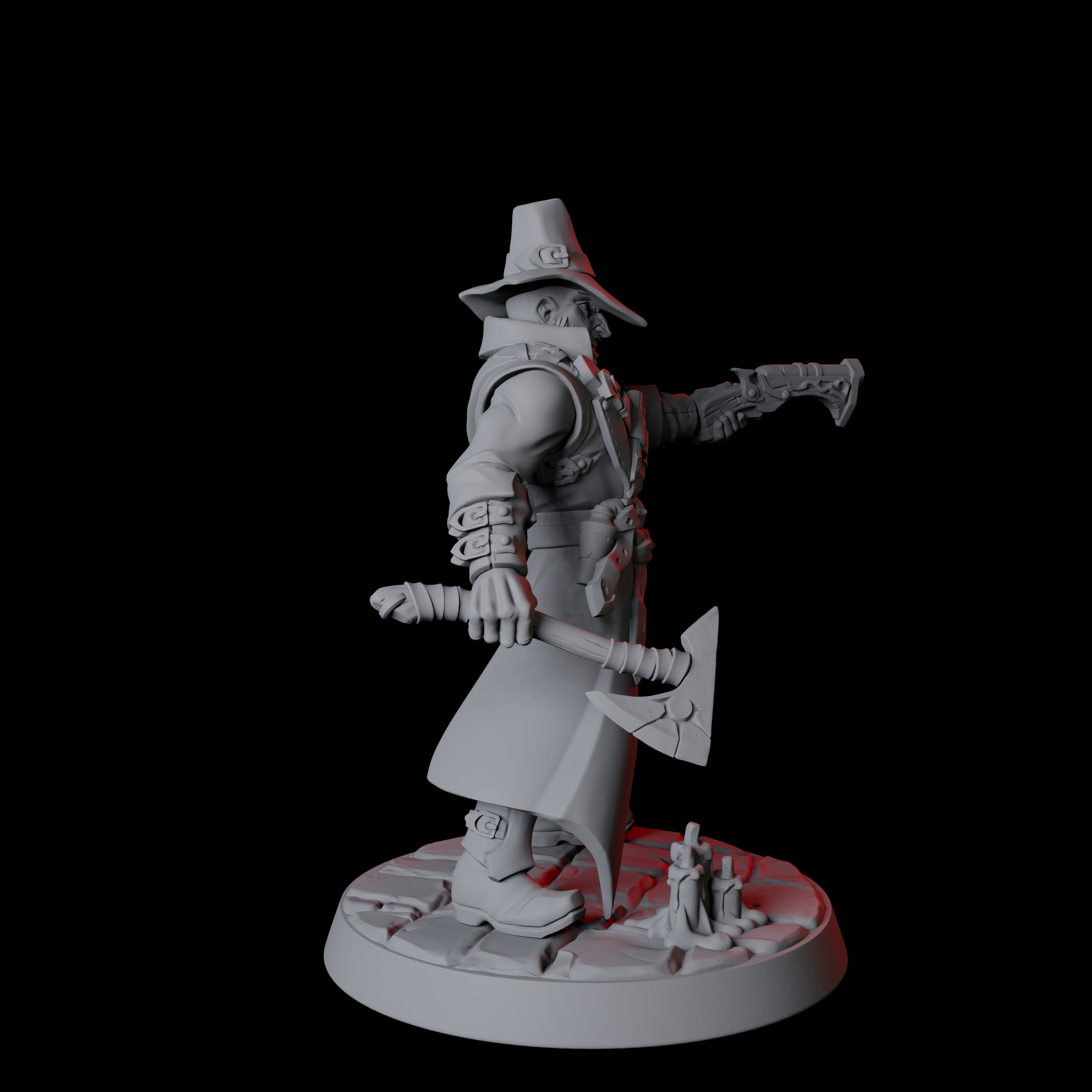 Vampire Hunter B Miniature for Dungeons and Dragons, Pathfinder or other TTRPGs